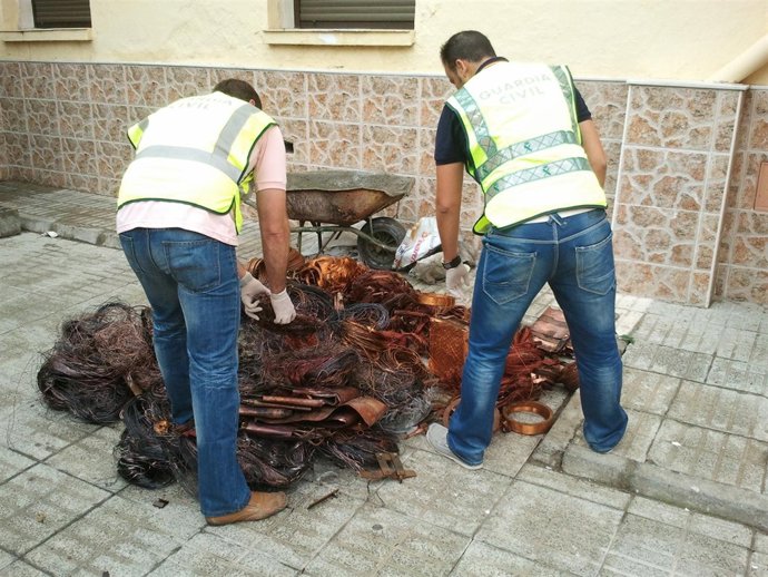 Cobre Recuperado En La Operación Contra La Banda Que Robaba En Casetas De Riego