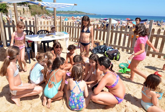 Actividades niños en la playa