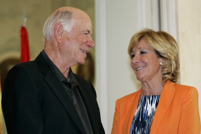 Esperanza Aguirre Con Michael Leven, Las Vegas Sands