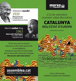 Cartel de la marcha independentista de la Diada de 2012