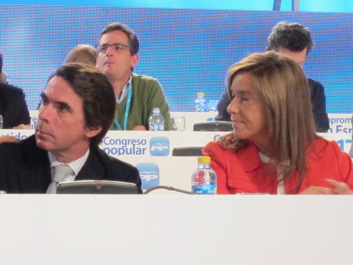José María Aznar, Antonio Basagoiti Y Ana Mato En El Congreso Del PP