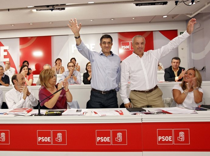 Patxi López y Pachi Vázquez en Madrid