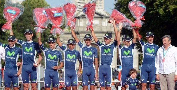 Equipo Movistar de ciclismo en la Vuelta