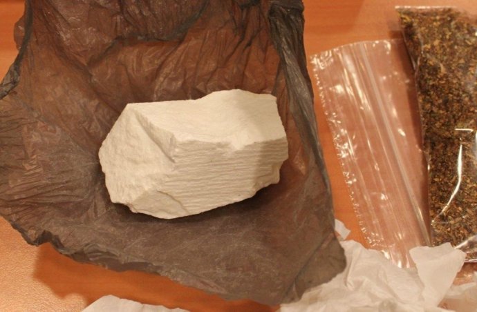 Droga incautada por la Policía Nacional.