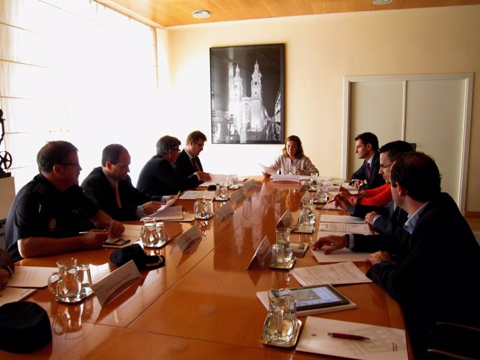 Imagen de la reunión de la Junta Local de Seguridad