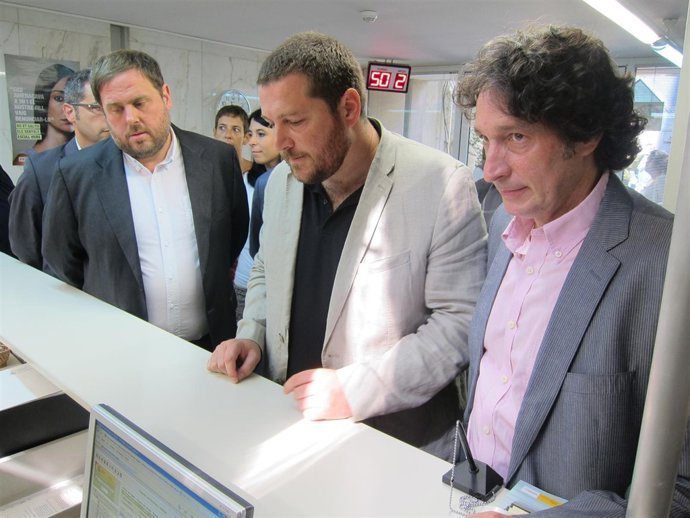 Oriol Junqueras, Marc Sanglas, Jordi Portabella (ERC)