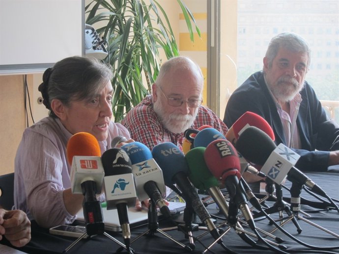 Àngels Folch (ANC), Arcadi Oliveres (Justícia i Pau), Pepe Beúnza (Nova)