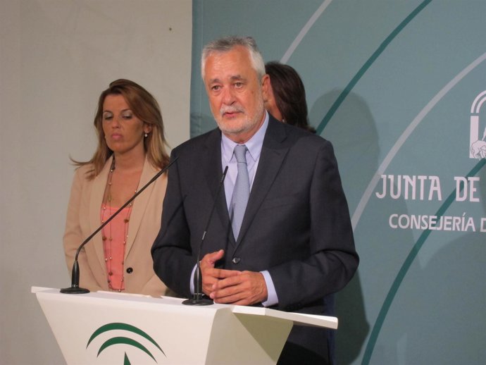 Griñán, hoy en Bédar (Almería), donde ha inaugurado el curso escolar