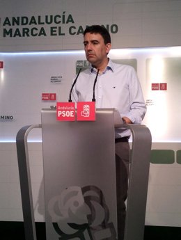 El Vicesecretario General Del PSOE-A, Mario Jiménez, Hoy En Rueda De Prensa