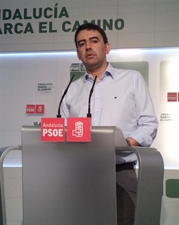 El Vicesecretario General Del PSOE-A, Mario Jiménez, Hoy En Rueda De Prensa