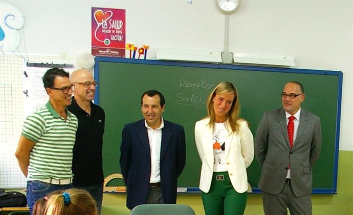 Alba y Ruiz Espejo en el acto de inauguración del curso