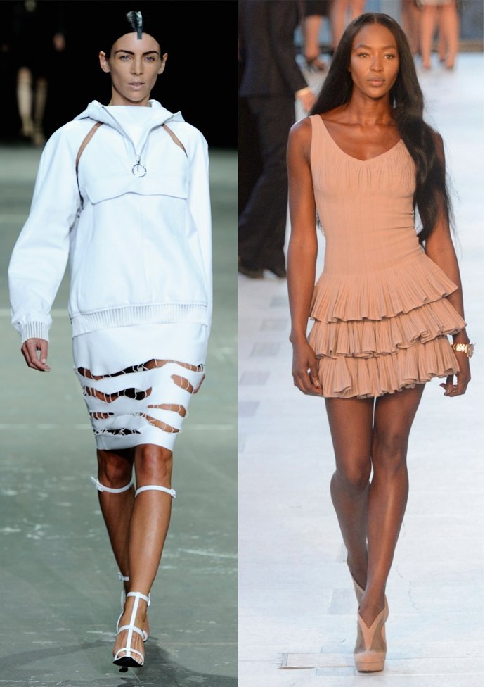 Montaje de Liberty Ross y Naomi Campbell en la Semana de la Moda de Nueva York 