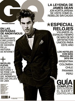 Jon Kortajarena en la portada de 'GQ'