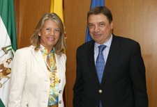 Reunión de Luis Planas y Ángeles Muñoz