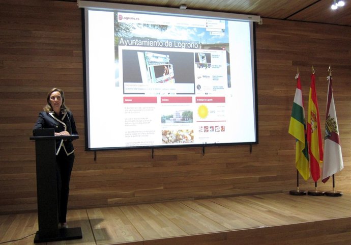 Gamarra, en la presentación de la nueva web municipal