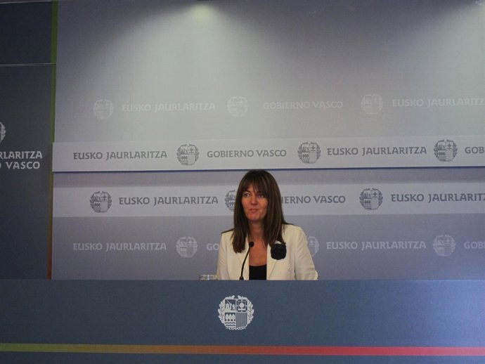 Idoia Mendia, portavoz del Gobierno vasco