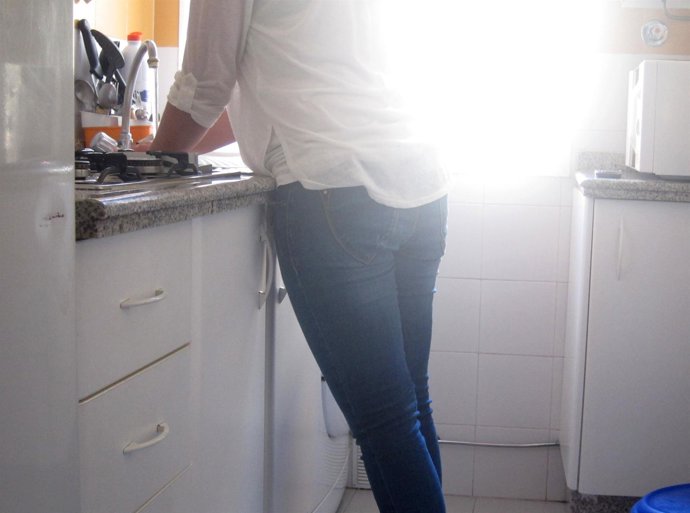 Mujeres atendidas en un centro de acogida