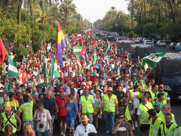 Marcha del SAT en Sevilla