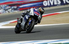 El piloto español Jorge Lorenzo en Laguna Seca