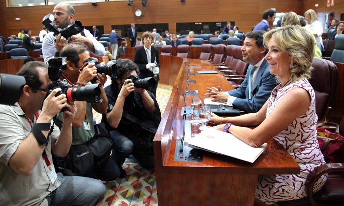 Aguirre en el Pleno del Estado de la Región