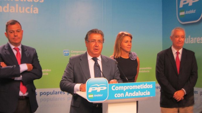 Dolores De Cospedal, Juan Ignacio Zoido, José Luis Sanz Y Javier Arenas
