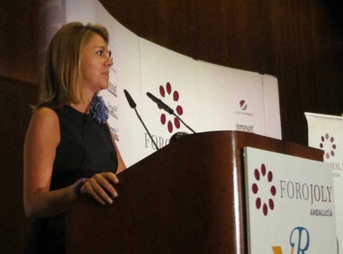 María Dolores de Cospedal, hoy en el Foro Joly