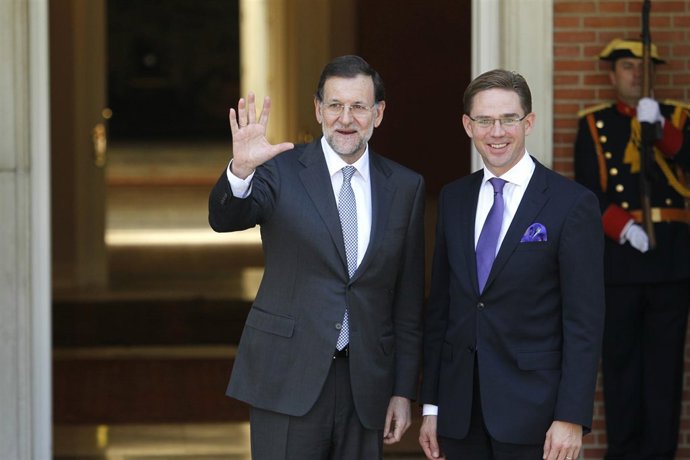 El presidente del Gobierno, Mariano Rajoy, y el primer ministro de Finlandia, Jy