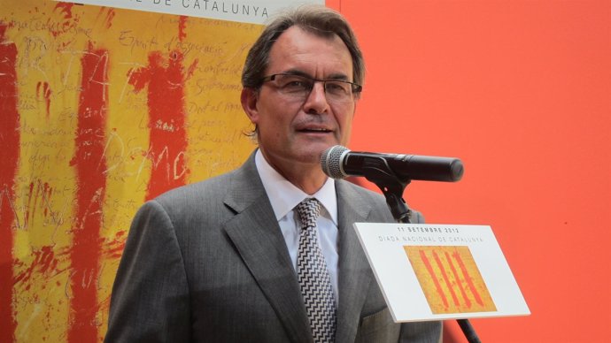 Artur Mas En El Acto Institucional De La Diada En La Ciutadella