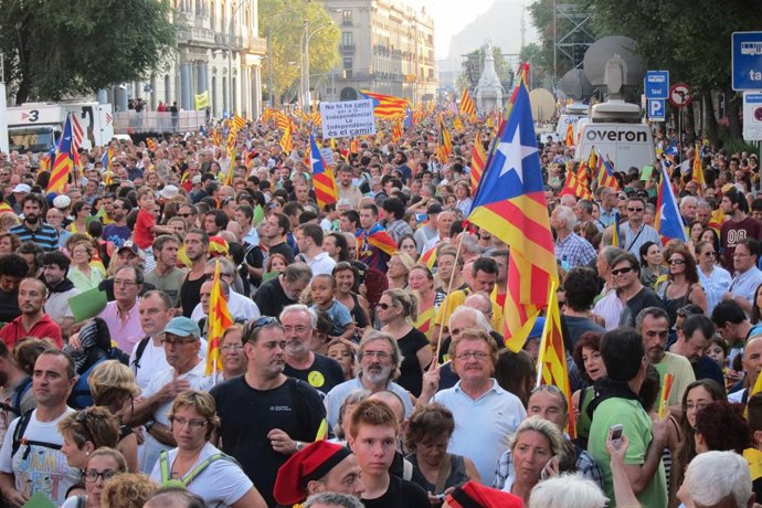 Manifestación de la Diada