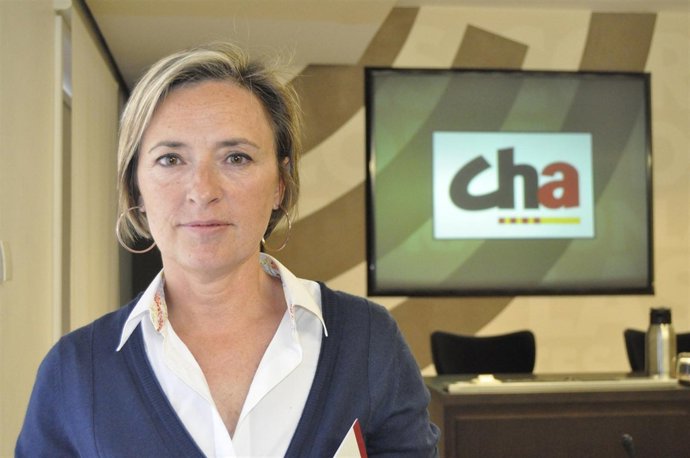 La portavoz del grupo de CHA, Nieves Ibeas