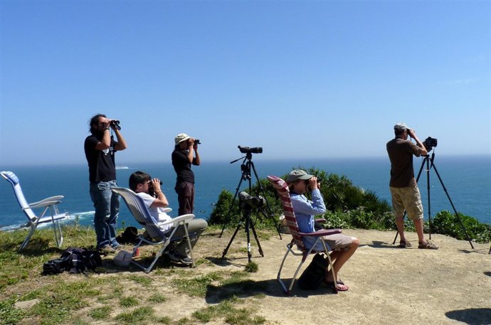 Voluntarios Del Programa Migres En El Observatorio De Punta Carnero