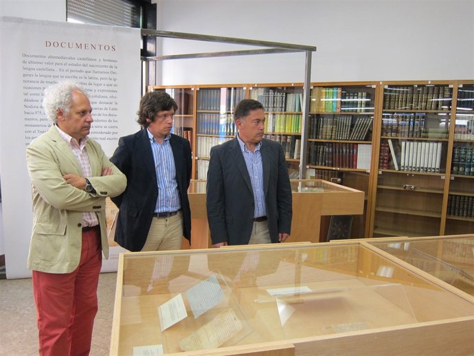 Jesús Celis, Alejandro Sarmiento y Marcos Martínez en la inauguración