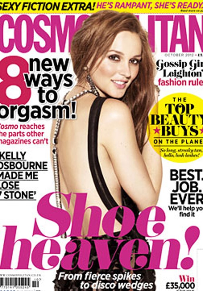 Leighton Meester en la portada de 'Cosmopolitan', edición británica 