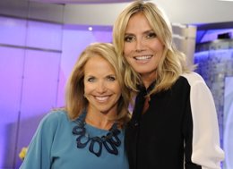 Heidi Klum junto a Katie Couric