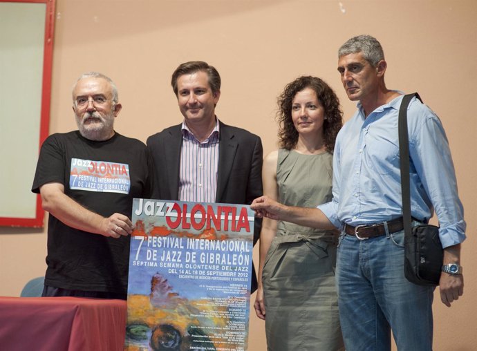 Presentación del festival 'JazzOlontia' de Gibraleón (Huelva).