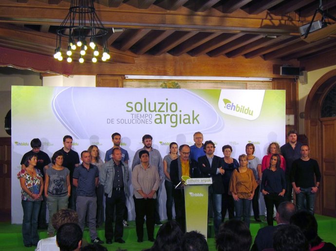 Presentación De La Lista De EH Bildu Por Gipuzkoa.