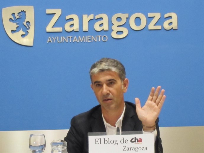 El protavoz de CHA en el Ayuntamiento de Zaragoza, Juan Martín