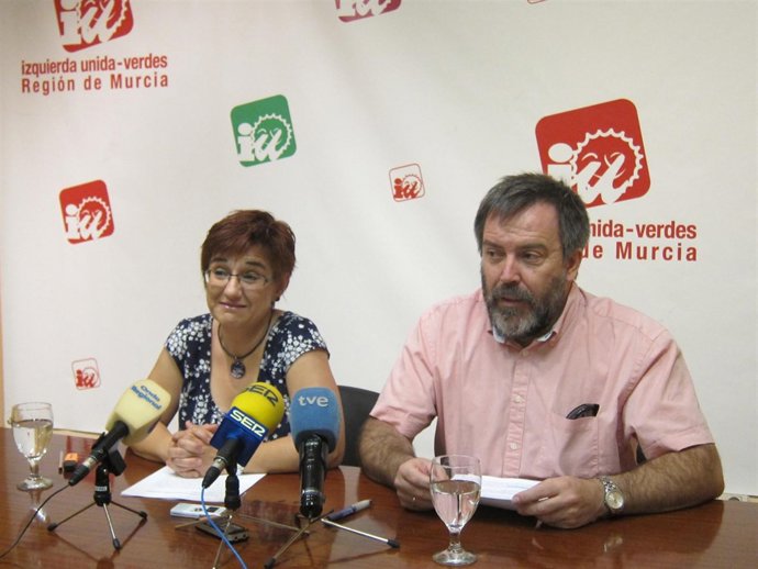 Los concejales de IU-Verdes en Murcia, Herguedas y Tornel