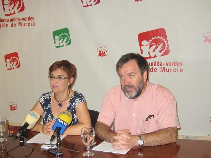 Los representantes de IU-Verdes , Herguedas y Tornel