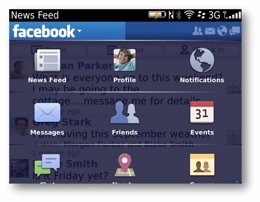 Facebook para BlackBerry 