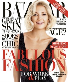 Kate Hudson para la portada de Harper's Bazaar