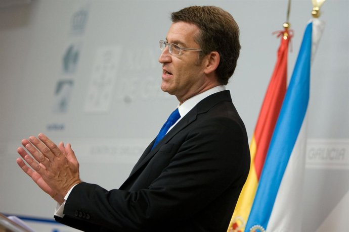 El presidente de la Xunta, Alberto Núñez Feijóo