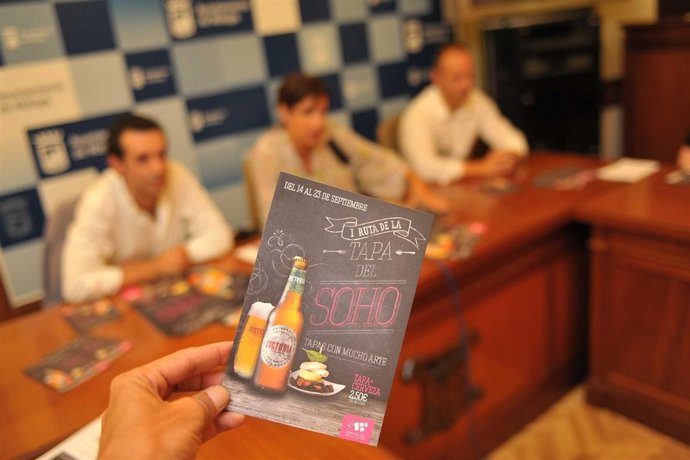 Presentación de la I Ruta de la Tapa en el Soho de Málaga