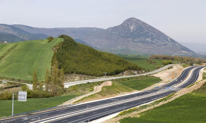 Autovía del Pirineo a su paso por Navarra.