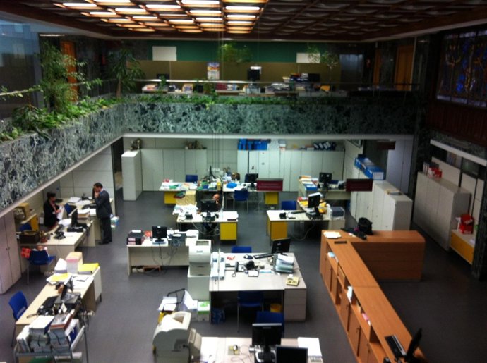 Imagen actual de las plantas dos y tres del edificio Ordoño II.