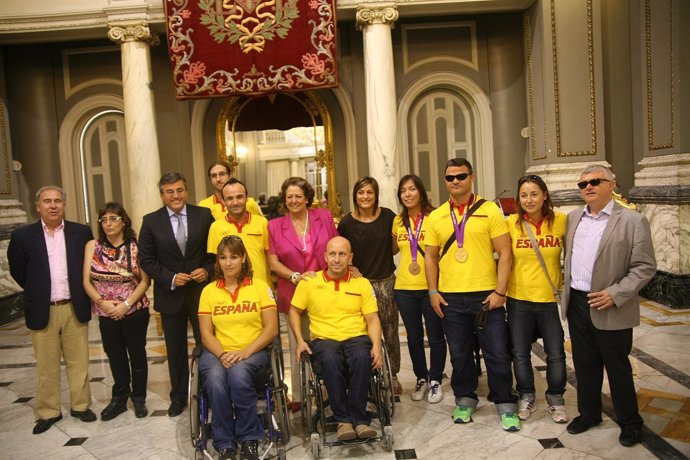 Barberá Recibe A Los Olímpicos Y Paralímpicos Valencianos En El Ayuntamiento