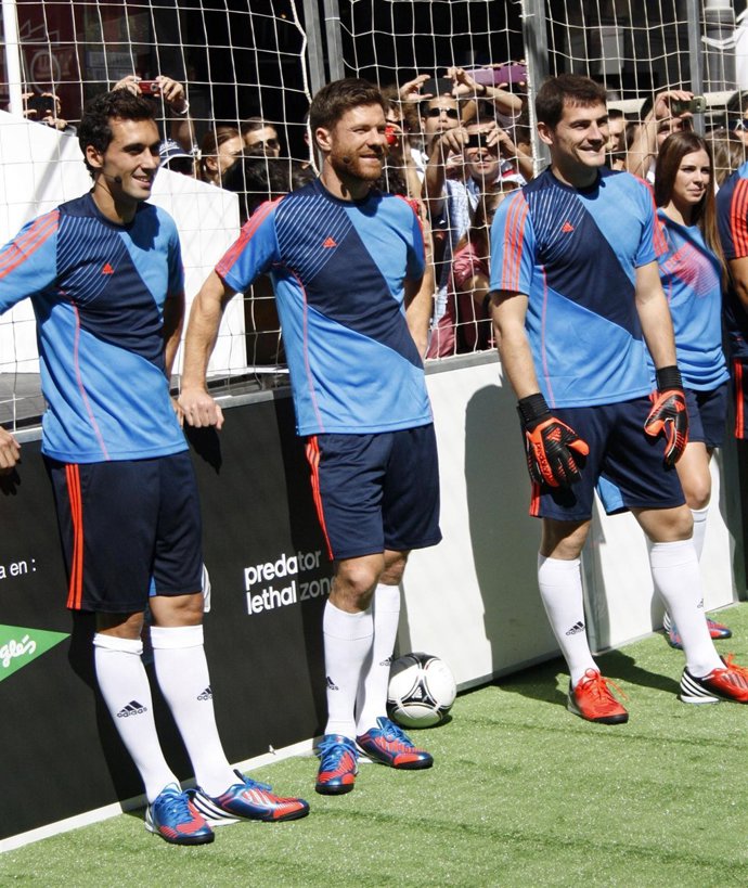 Xabi Alonso, Iker Casillas y Álvaro Arbeloa