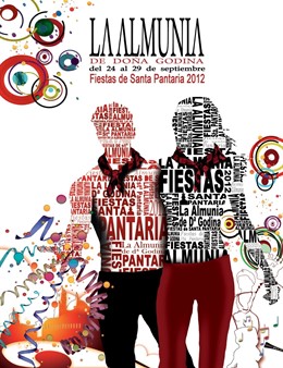 Cartel anunciador de las fiestas de La Almunia