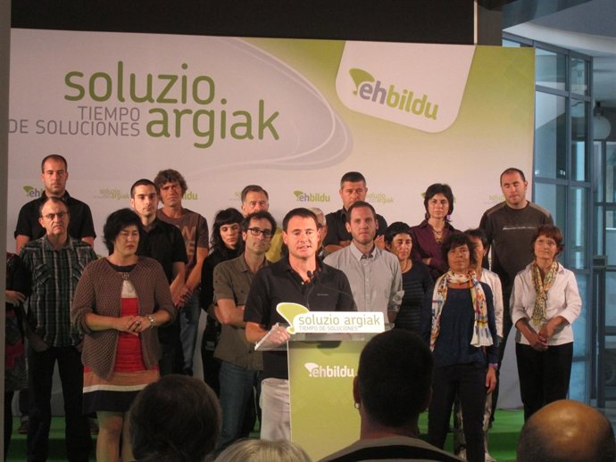 Presentación listas de eh bildu por alava hasier arraiz