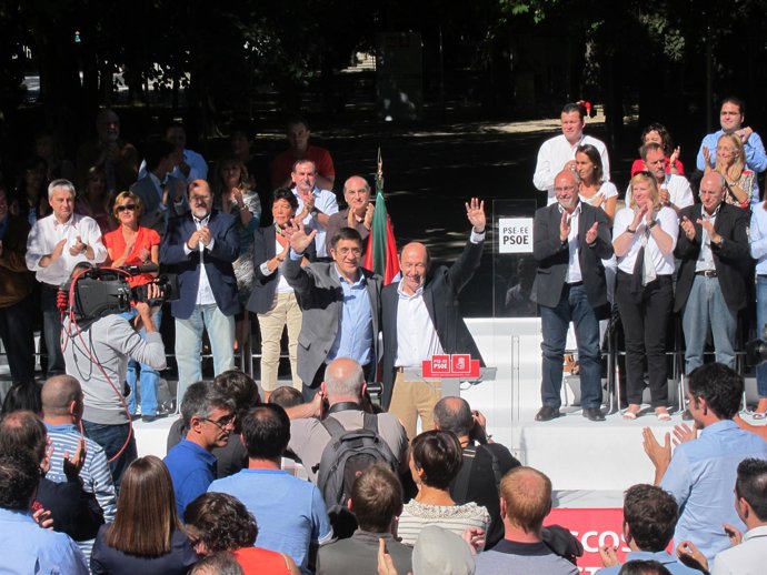 López y Rubalcaba en Vitoria